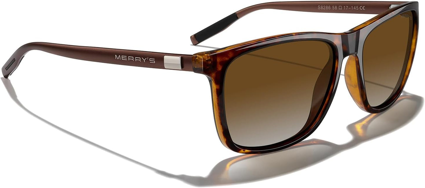 MERRY'S Unisex Polarized Aluminum Sunglasses Vintage Sun Glasses For Men/Women S8286