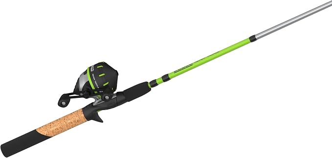 Zebco Ready Tackle Spinning Combo, 5-Foot 6-Inch, 2-Piece Fishing Rod, Size 30 Reel, 8-Pound Line, 29-Piece Tackle Kit
