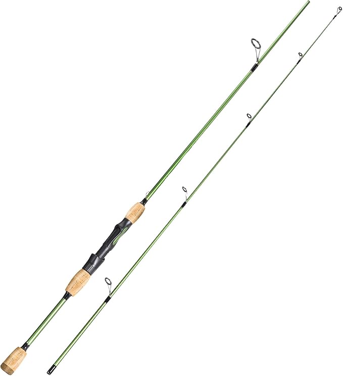 Sougayilang Fishing Rods,24 Ton Carbon Fiber Spinning Rod & Casting Rod Stainless Steel Guides,Lightweight Baitcasting Rod - Two Pieces