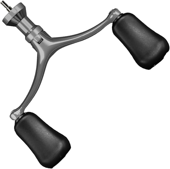 Fishing Reel Handle Grip Double/Single Rockers Arm Screw-in Handle Grips Fishing Rod Power Handle for Baitcasting Reel