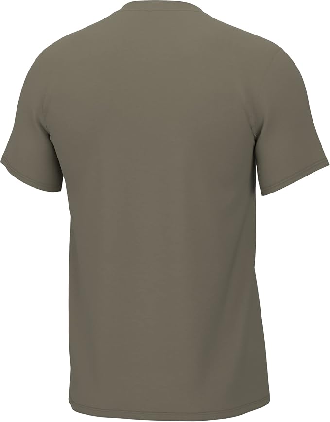 HUK Mens Performance Fishing Logo Tee, Short Sleeve T-Shirt for Men