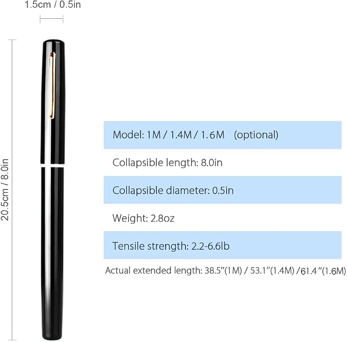 Telescopic Fishing Rod Reel Combo Lightweight Fishing Rod Spin Reel System for Freshwater Saltwater Mini Pen Fishing Pole Kit