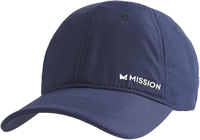 MISSION Cooling Performance Hat, Unstructured Low-Profile Adjustable Fit - UPF 50 - for Running, Workouts & Outdoors