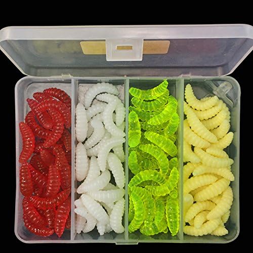 100pcs Fresh Water Fishing Bait, Soft Plastic Worms, Bass Fishing Worms, Soft Bait Shad Fishing Lures, Worm Baits