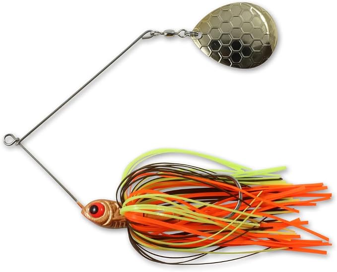 Northland Fishing Tackle Reed Runner Single Spin - Premium Spinner Baits for Freshwater - Assorted Lures for Bass, Pike, and Musky in 15 Colors & 3 Sizes