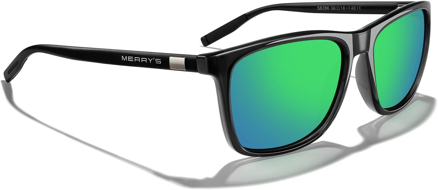 MERRY'S Unisex Polarized Aluminum Sunglasses Vintage Sun Glasses For Men/Women S8286