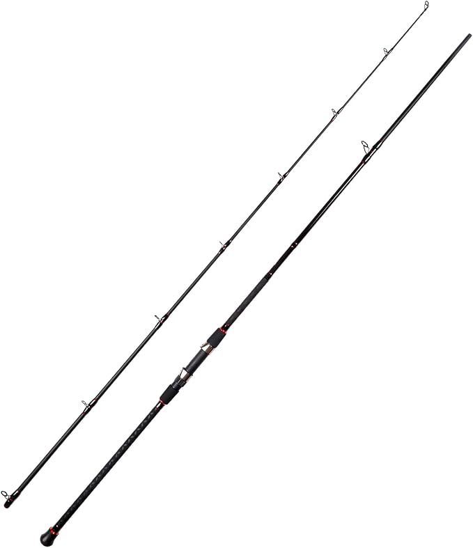 Fiblink Surf Casting Fishing Rod 2-Piece Graphite Travel Baitcasting Fishing Rod