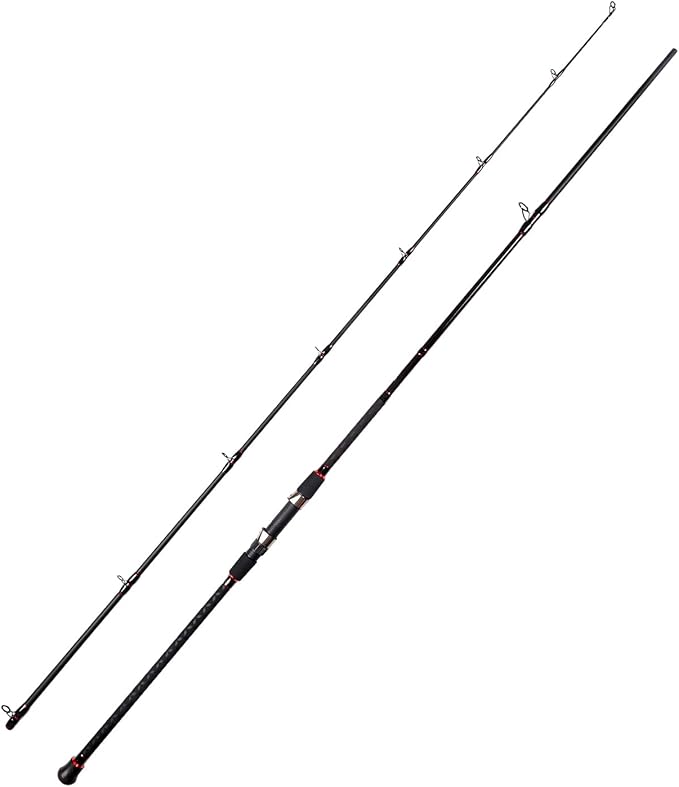 Fiblink Surf Casting Fishing Rod 2-Piece Graphite Travel Baitcasting Fishing Rod