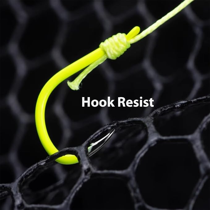 Rubber Coated Replacement Fishing Net Hook Resist for Landing Net, 24" to 36" Deep Net for Larger Catches