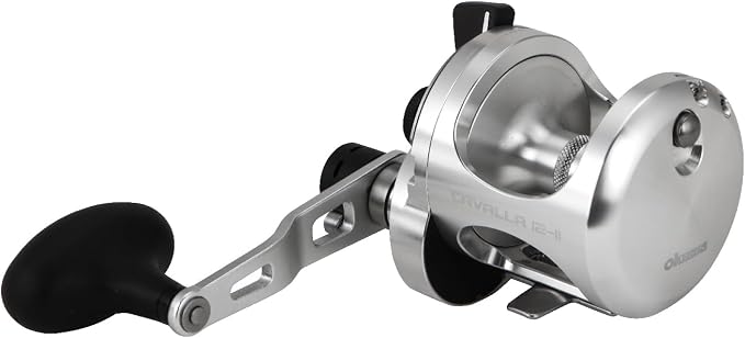 Okuma Cavalla 2-Speed Lever Drag Reel - Machined Aluminum Frame, Carbonite Drag System, Corrosion Resistant Saltwater Fishing Reel