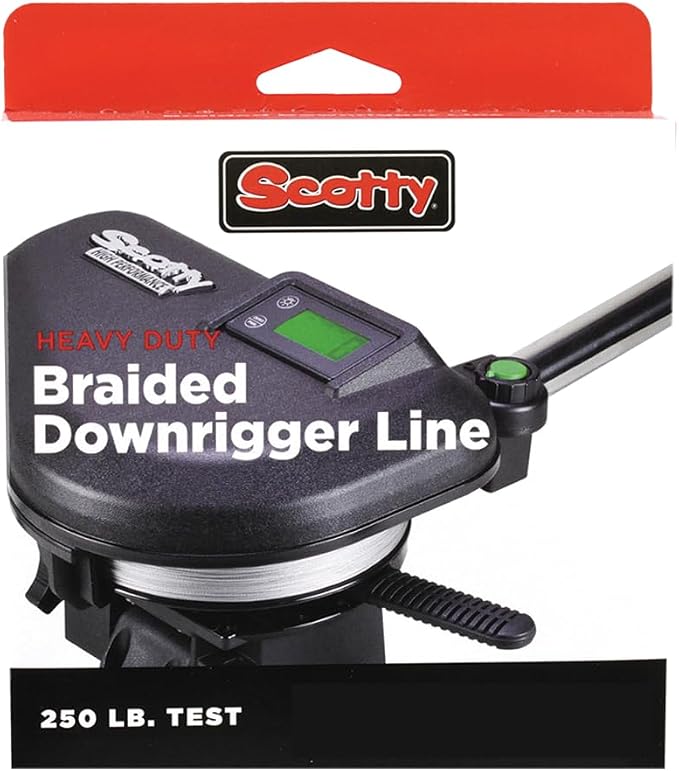 Scotty #2200K Premium Braided Fiber Downrigger Line with Kit