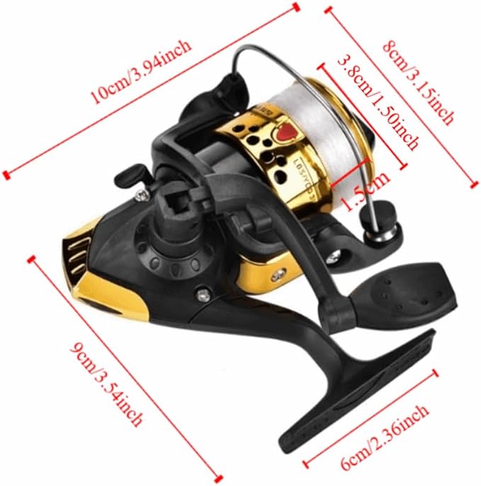 Fishing Reels Baitcasting Fixed Spool Reel Powerful Carp Fishing Reel Spinning 5.2: 1 Gear Ratio Fishing Reel Tackle Accessory Freshwater/Saltwater Use