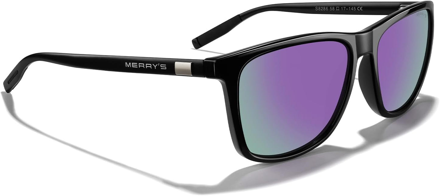 MERRY'S Unisex Polarized Aluminum Sunglasses Vintage Sun Glasses For Men/Women S8286