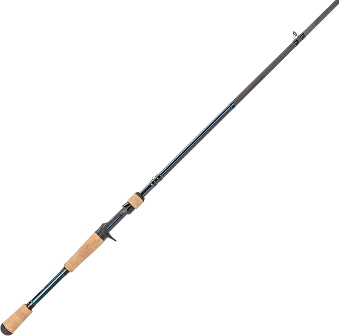 Lew's LFS Casting Fishing Rod, LFS-X3 Blank, Cork Split-Grip, Fuji Concept O Guides, Full Contact Reel Seat, Blue/Black