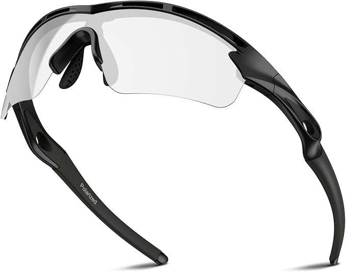 Rosemal Sports Sunglasses Polarized Cycling Sunglasses Running Driving Fishing Hiking for Men Women UV400 TAC TR90