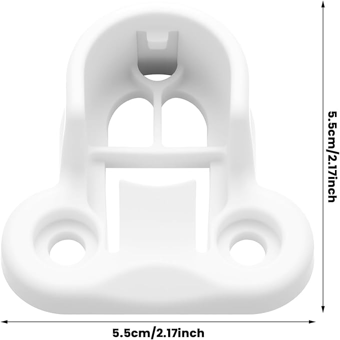 Nuanchu 4 Pack White Replacement Brackets Closet Replacement Brackets Kit Rail Holders Compatible with IKEA Pax Komplement Closet System