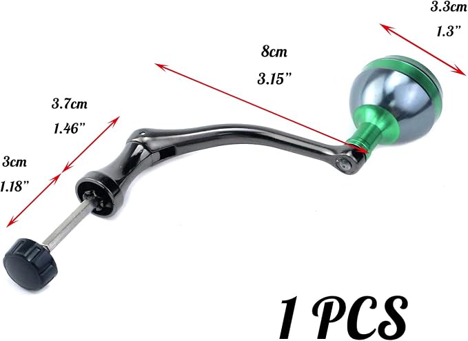 Crapyt Fishing Reel Handle Fishing Wheel Grasp Spinning Crank Handle Arm Grip Part Knob Tackle Wheel Ball Shake Rotary Knob