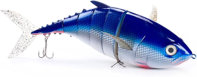 Large Multi Jointed Fishing Lures Bait,Big Giant Fishing Bass Lures,Crankbaits Swimbaits with Treble Hook
