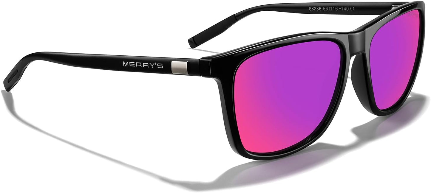 MERRY'S Unisex Polarized Aluminum Sunglasses Vintage Sun Glasses For Men/Women S8286