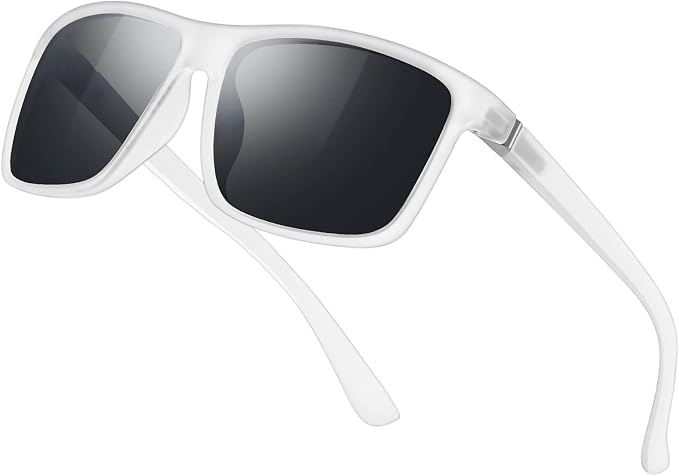 Sunglasses Men Polarized Sunglasses for Mens and Womens,Black Retro Sun Glasses Driving Fishing UV Protection