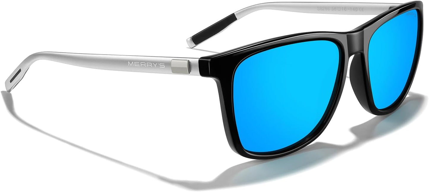 MERRY'S Unisex Polarized Aluminum Sunglasses Vintage Sun Glasses For Men/Women S8286