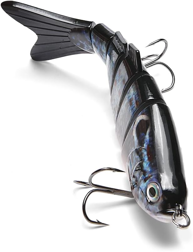 Large Multi Jointed Fishing Lures Bait,Big Giant Fishing Bass Lures,Crankbaits Swimbaits with Treble Hook