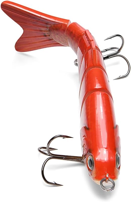 Large Multi Jointed Fishing Lures Bait,Big Giant Fishing Bass Lures,Crankbaits Swimbaits with Treble Hook