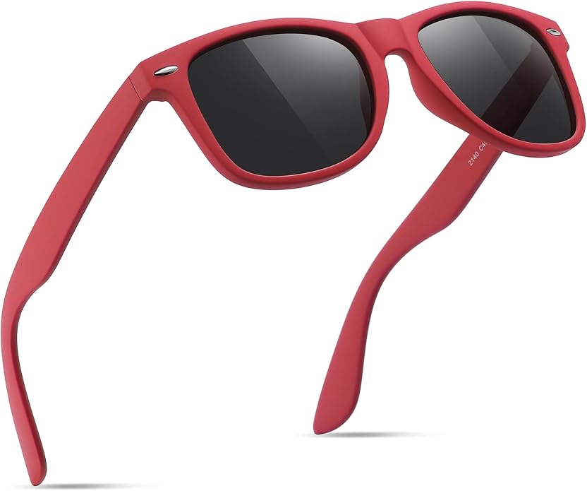 FEIDUSUN Sunglasses Men Polarized Sunglasses for Mens and Womens,Black Retro Sun Glasses Driving Fishing UV Protection