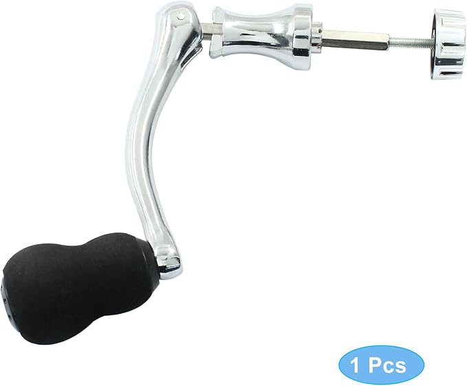 Fishing Spinning Reel Handle Replacement, Metal Fishing Reel Rotary Knob Power Handle, Middle Size Type 1000-4000