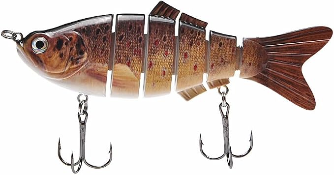 Large Multi Jointed Fishing Lures Bait,Big Giant Fishing Bass Lures,Crankbaits Swimbaits with Treble Hook