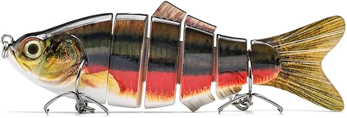 Large Multi Jointed Fishing Lures Bait,Big Giant Fishing Bass Lures,Crankbaits Swimbaits with Treble Hook