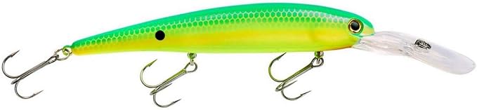 Bandit Lures 4 3/4-Inch Slender Minnow Jerkbait Trolls Up to 27 Feet Deep, Universal Color Patterns, 1 Piece