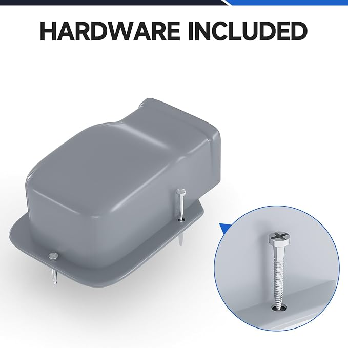 3'' Width Entry Wall Cover, PP Mini-Split Line Set Cover Accessories for Ductless Mini Split, Central AC and Heat Pumps, Grey