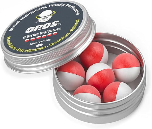 Oros Strike Indicators for Fly Fishing, Reusable Foam Nymph Indicators, High Visibility Trout Fishing Float, Assorted Sizes