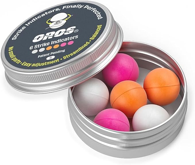 Oros Strike Indicators for Fly Fishing, Reusable Foam Nymph Indicators, High Visibility Trout Fishing Float, Assorted Sizes