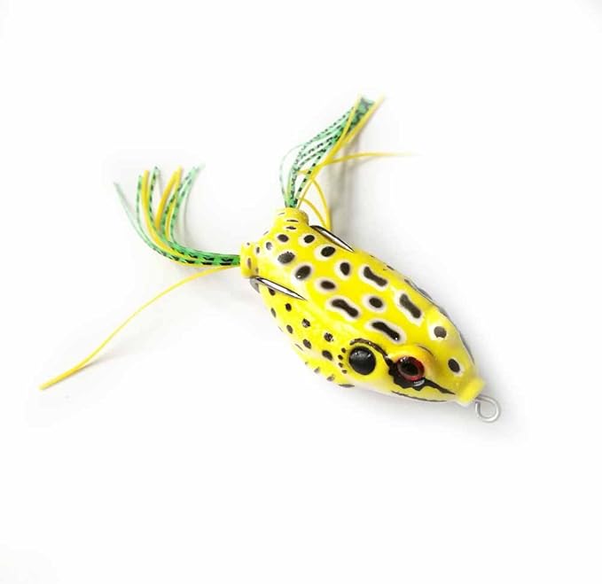 5pcs Frog Lure Ray Frog Topwater Fishing Crankbait Lures/Artificial Soft Bait 5.5CM 8G Soft Tube Bait,Especially for Bass Snakehead,Freshwater Soft Bai Musky Tackle Box Spitted weedless bas