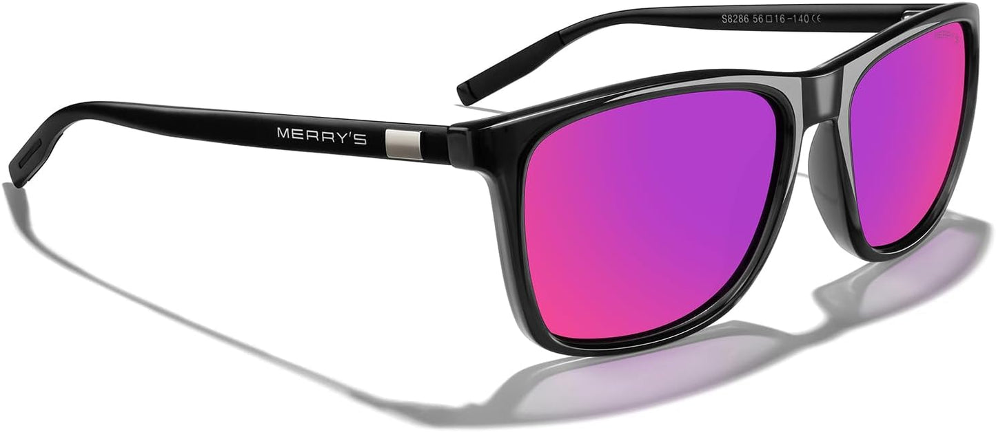 MERRY'S Unisex Polarized Aluminum Sunglasses Vintage Sun Glasses For Men/Women S8286