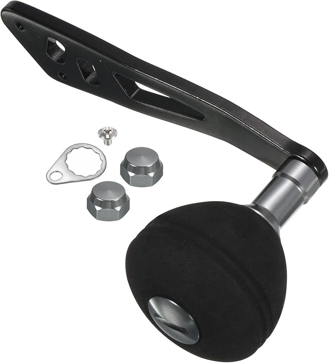PATIKIL Baitcasting Power Handle, Metal Fishing Reel Handle EVA Knob Grip Replacement Parts for Rocker Arm Accessories