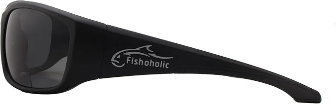 Fishoholic Polarized Bi-Focal Fishing Sunglasses with Reader Magnification (1.5x, 2.0x, 2.5x Options) and UV400 Protection