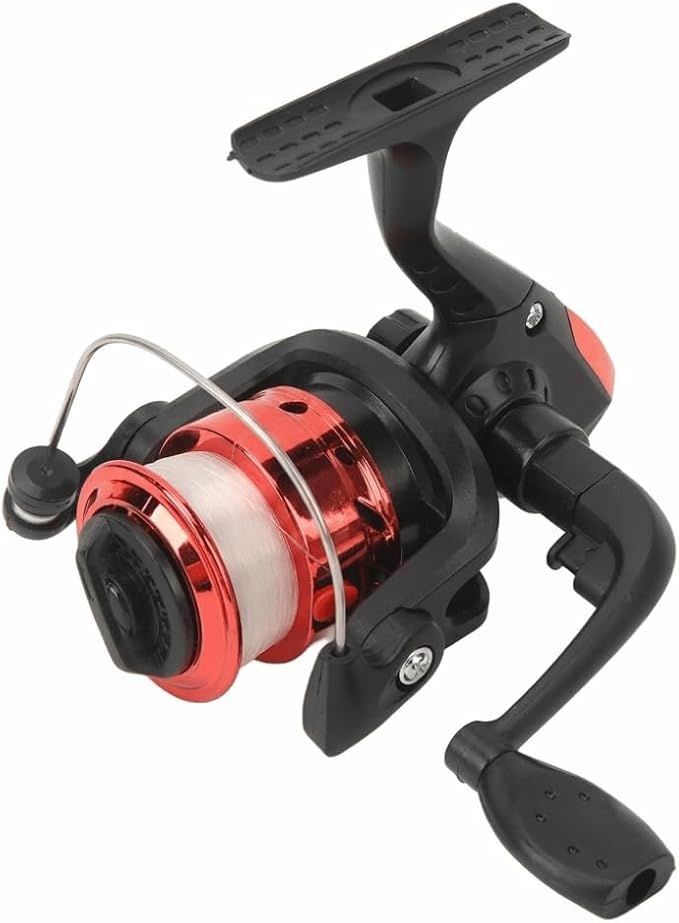 200-size with Pre-Spooled Line, Left Right Interchangeable Handle, 5.2:1 Gear Ratio Closed Face Fishing Reel for Freshwater, Lake and Outdoor Fishing