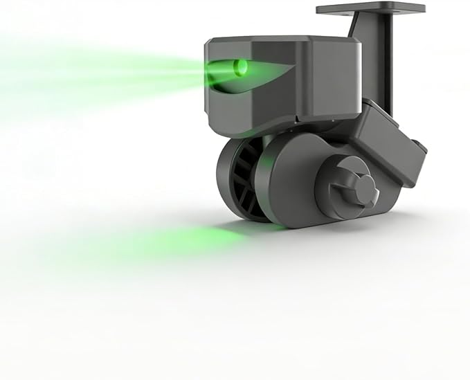 FunVision Green Laser Dart Throw Line - 360° Oche Toe Dart Line Marker with Rechargeable Lithium Battery & USB Power Line