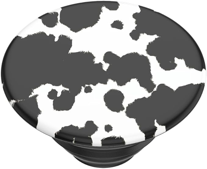 PopSockets Adhesive Phone Grip, Holder, Phone Stand, Cow Print - Its a Moood