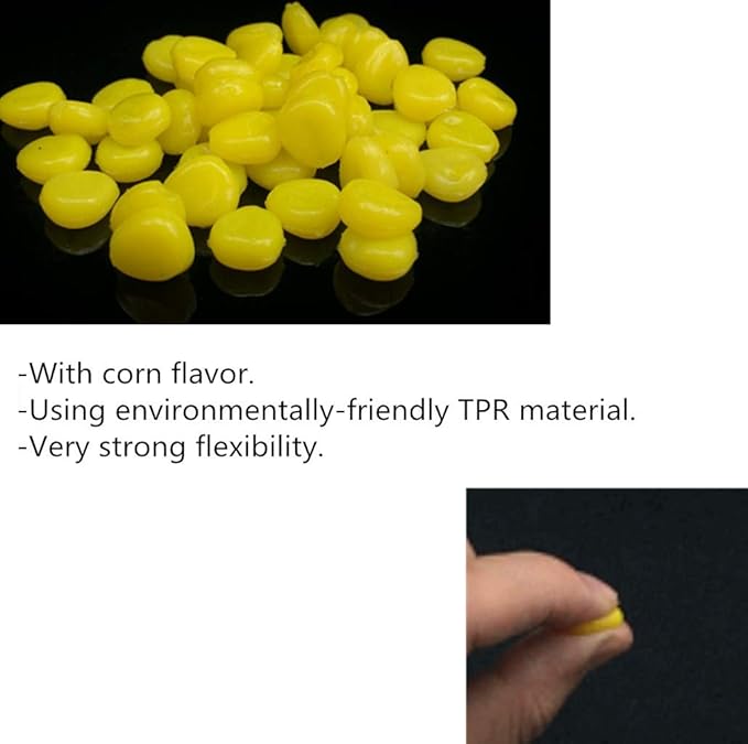150Pcs Fake Corn Floating Soft Baits Simulation Carp Fishing Lures Floating Baits with Nice Scent
