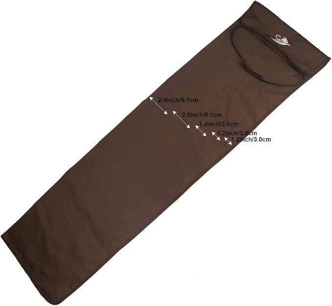 Aventik Fly Fishing Rod Bag Fishing Rod Sleeve Cover Pole Sock Glove Protector Bag Pouch with 5 Compartments