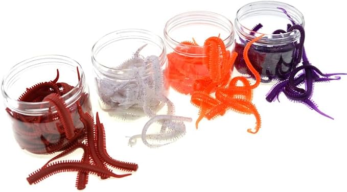 90pcs Soft Fishing Lure Super Soft TPE Worm Bait Elastic Durable Environmental Earthworm Neried ﻿