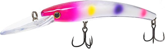 Bill Lewis Fishing Lipless Lifelike Trolling Precise Walleye Crankbait Lite with Two Large Mustad Triple Grips