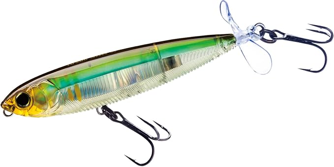 Yo-Zuri 3DB Prop Floating Lure, Prism Shad, 3 1/2-Inch