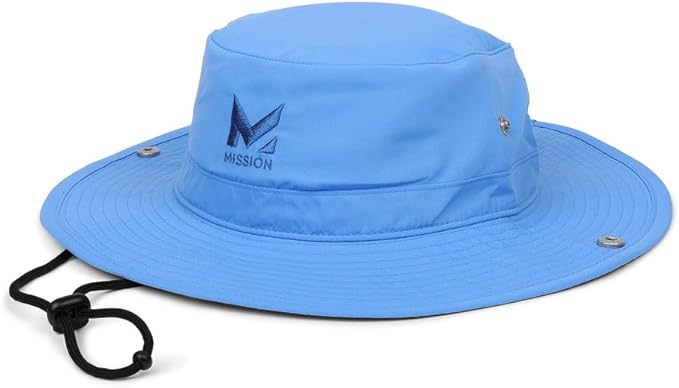 MISSION Cooling Bucket Hat - Unisex Wide-Brim Hat for Men & Women - Lightweight, Foldable & Durable - Cools Up to 2 Hours