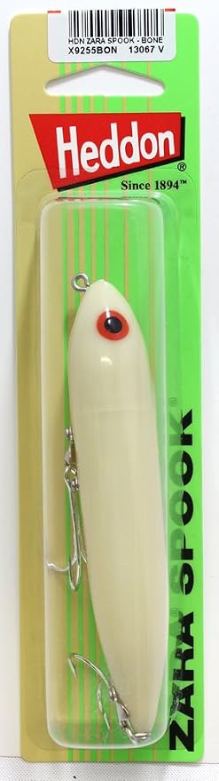 Heddon X9255BON X9255-Bon Zara Spook, Bone, 4 1/2-Inch,White