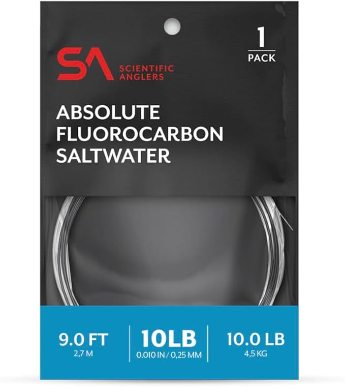 Scientific Anglers Absolute Fluorocarbon Saltwater Leader 9 ft Single Pack